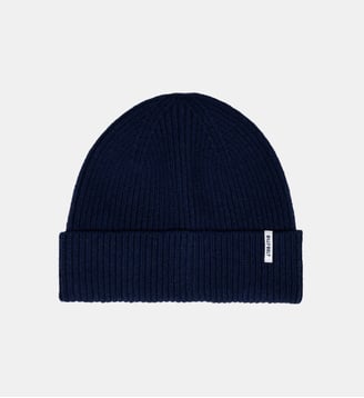 Bonnet en laine d'agneau - Billybelt - Bleu profond