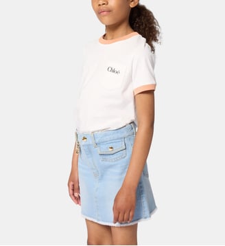 Tee-shirt manches courtes - Chloe Kids - Off white