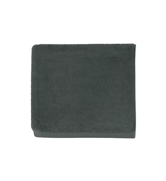 Serviette invité unie en coton peigné biologique, 650gr/m², ESSENTIEL - Alexandre Turpault - Vert maquis