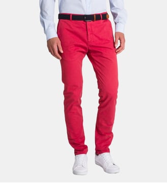 Pantalon CHINO homme Rouge - Atelier Privé - Rouge