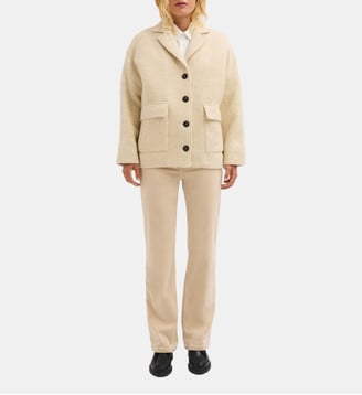 Manteau court en tweed uni - ARLY Pablo