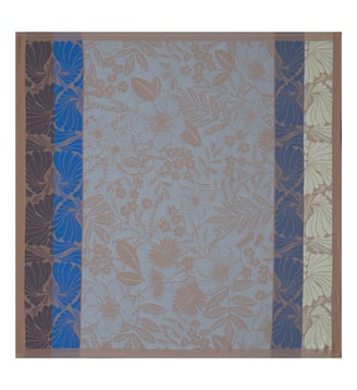 Serviette de table Cottage 100% coton - Le Jacquard Francais - Bleu gris