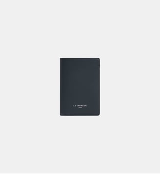 Petit porte cartes Lucien en cuir liégé - Le Tanneur - Bleu crépuscule