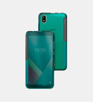 Etui Y61 Easy vert - Wiko - Bleu