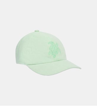 Casquette en lin teinture minérale - Vilebrequin - Jade