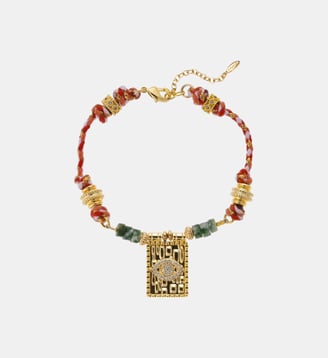 Bracelet de perles avec pendentif GAMARO - Hipanema - Vert