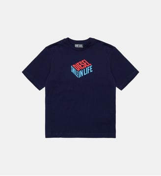 T-shirt avec logo - Diesel Kids - Bleu