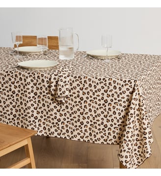 Nappe imprimé léopard, en coton - La Redoute Interieurs - Imprimé léopard