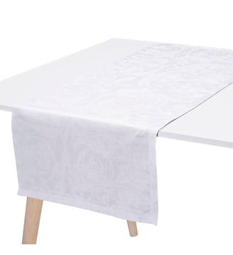 Chemin de table Tivoli - Le Jacquard Francais - Blanc