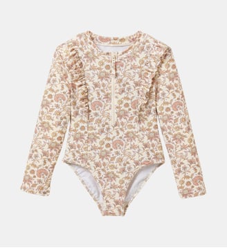 Maillot de bain 1 pièce anti-UV - Cyrillus - Imprimé bali rose