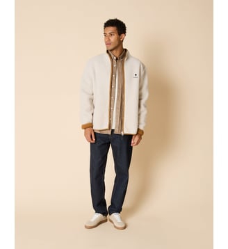 Veste polaire en sherpa - Faguo - Beige