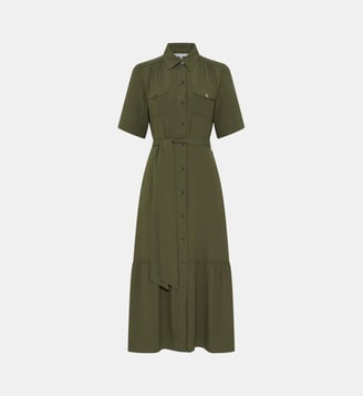 Robe chemise longue - RAINA - Gerard Darel - Kaki