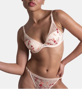 Soutien-gorge plongeant avec coques SUZY - Passionata - Beige