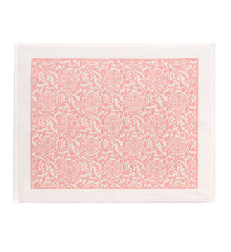Tapis de bain Charme 100% coton - Le Jacquard Francais - Rose pivoine