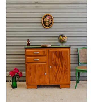 Buffet mado en bois Gilbert N°1910- Produit chiné - Debongout - Bois foncé