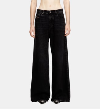 Relaxed Jeans Low Waist 1996 D-Sire - Diesel - Noir et gris foncé