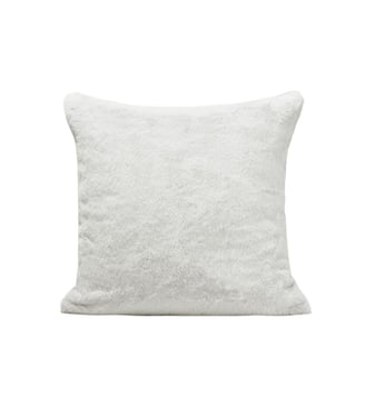 housse de coussin  Fausse fourrure souple au toucher ultra doux - Madura - Gris arctique