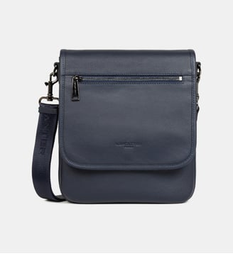 Sacoche Milano Gentlemen en cuir - Lancaster - Bleu foncé