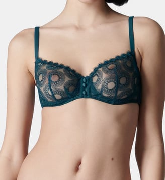 Soutien-gorge corbeille - Vert Anglais - Simone Pérèle - Vert