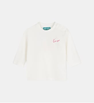 Tee-shirt manches longues - Kenzo Kids - Off white