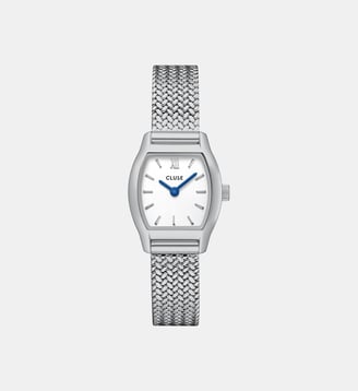 Montre Tonnette mini Blanc CW16502 - Cluse - Argenté