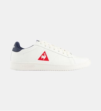 Sneakers en cuir Prestance - Le Coq Sportif - Blanc et bleu