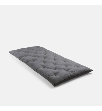 Matelas de sol coton recyclé 190 cm - La Redoute Interieurs - Gris foncé