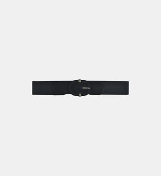 Ceinture robe élastiquée large - La Fée Maraboutée - Noir