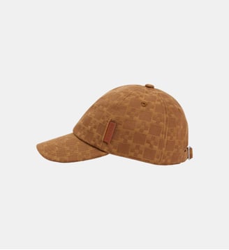 Casquette en denim motif cross - Sandro - Camel