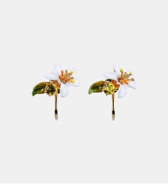 Boucles d'oreilles fleur d'oranger Les Néréides
