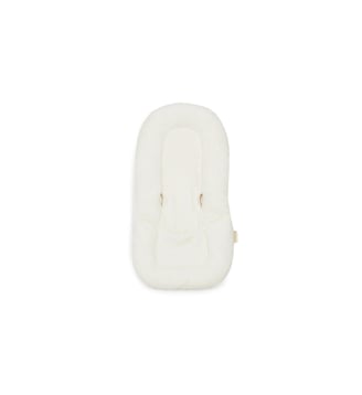Coussin de transat pour nouveau-né en éponge de coton bio Naturel - Nobodinoz - Blanc