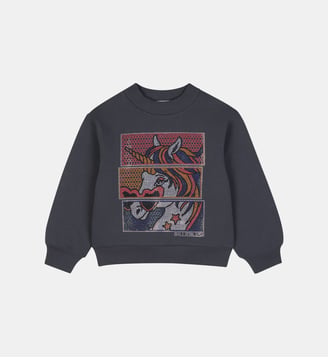 Sweat col rond - Billieblush - Gris