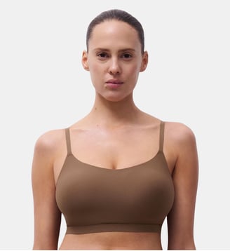 Bralette coques seconde peau - Chantelle - Marron moyen
