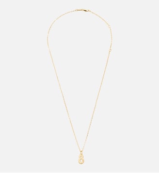 Collier Martelé Doré Pendentif "8" unisexe en Laiton - AMI Paris - Or