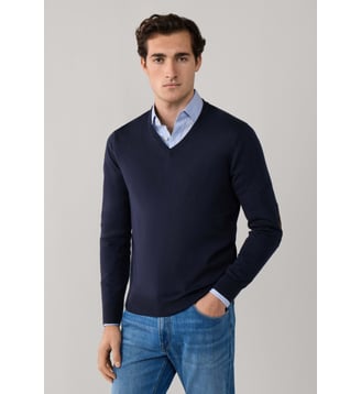 Pull Col V En Coton-Cachemire - Hackett London - Old navy