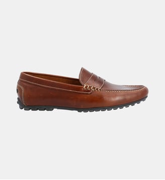 Mocassin vermont - cuir lisse - Fairmount - Marron foncé
