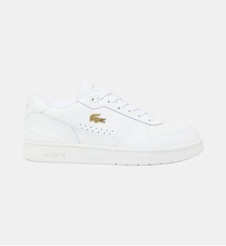 Sneakers T-Clip Set femme en cuir - Lacoste - Blanc et doré
