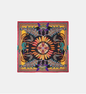 Grand foulard à motifs PONY PONY - Wild - Noir