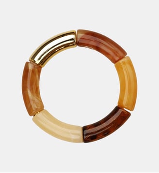 Bracelet jonc Lithos - Les Cléias - Marron