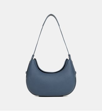Petit sac besace Toro Ivy en cuir - Lancaster - Bleu foncé