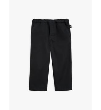 pantalon bébé en gabardine de coton noir - Agnès b. - Noir