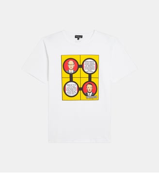 t-shirt mixte sérigraphié par Gilbert & George - Agnès b. - Blanc