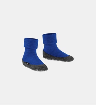 Chaussons Cosyshoe Teens Laine Vierge - Falke - Cobalt blue