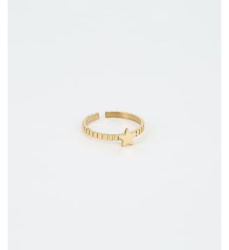 Bague Petite Étoile  en Acier doré - Zag Bijoux - Doré