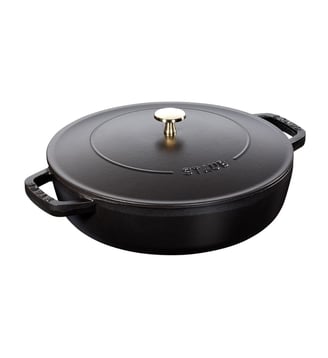 Sauteuse fonte ronde Chistera 24 cm - Staub - Noir