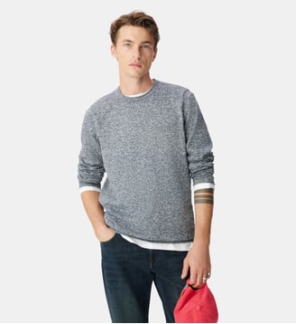 Pull tricot mouliné - Ikks - Bleu marine