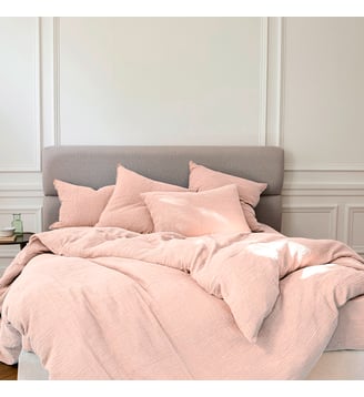 Housse De Couette Source - Anne de Solène - Rose poudré