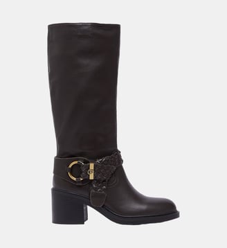 Bottes en cuir - Liu Jo - Marron foncé