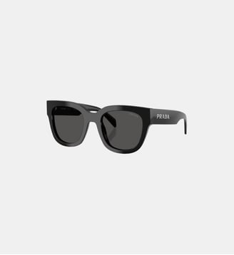 Lunettes de soleil Carré PR C04S - Prada - Noir