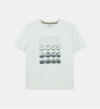 Tee-shirt manches courtes - BOSS Kidswear - Sprout green